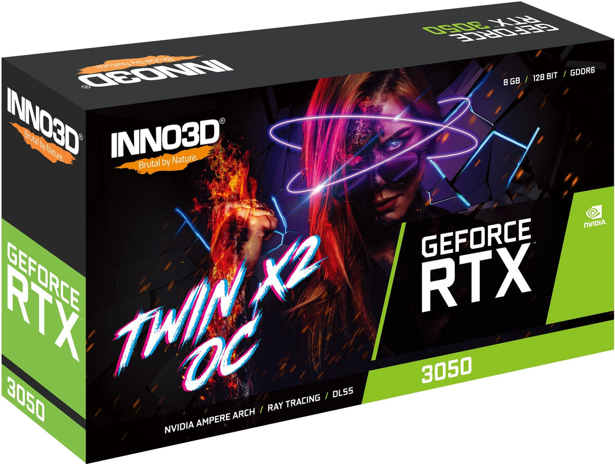 EAN 0835168003682 - INNO3D GeForce RTX 3050 Twin X2 OC NVIDIA 8 GB GDDR6 imagen 2