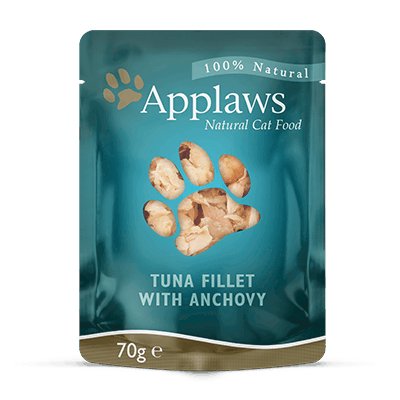 Applaws Natural Cat Food Tuna And Whole Anchovy - Comida Húmeda Para Gatos - 70g
