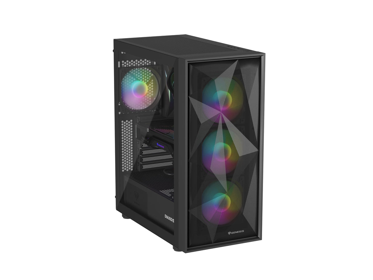 EAN 5901969444537 - GENESIS Diaxid 605 ARGB Midi Tower Negro imagen 5
