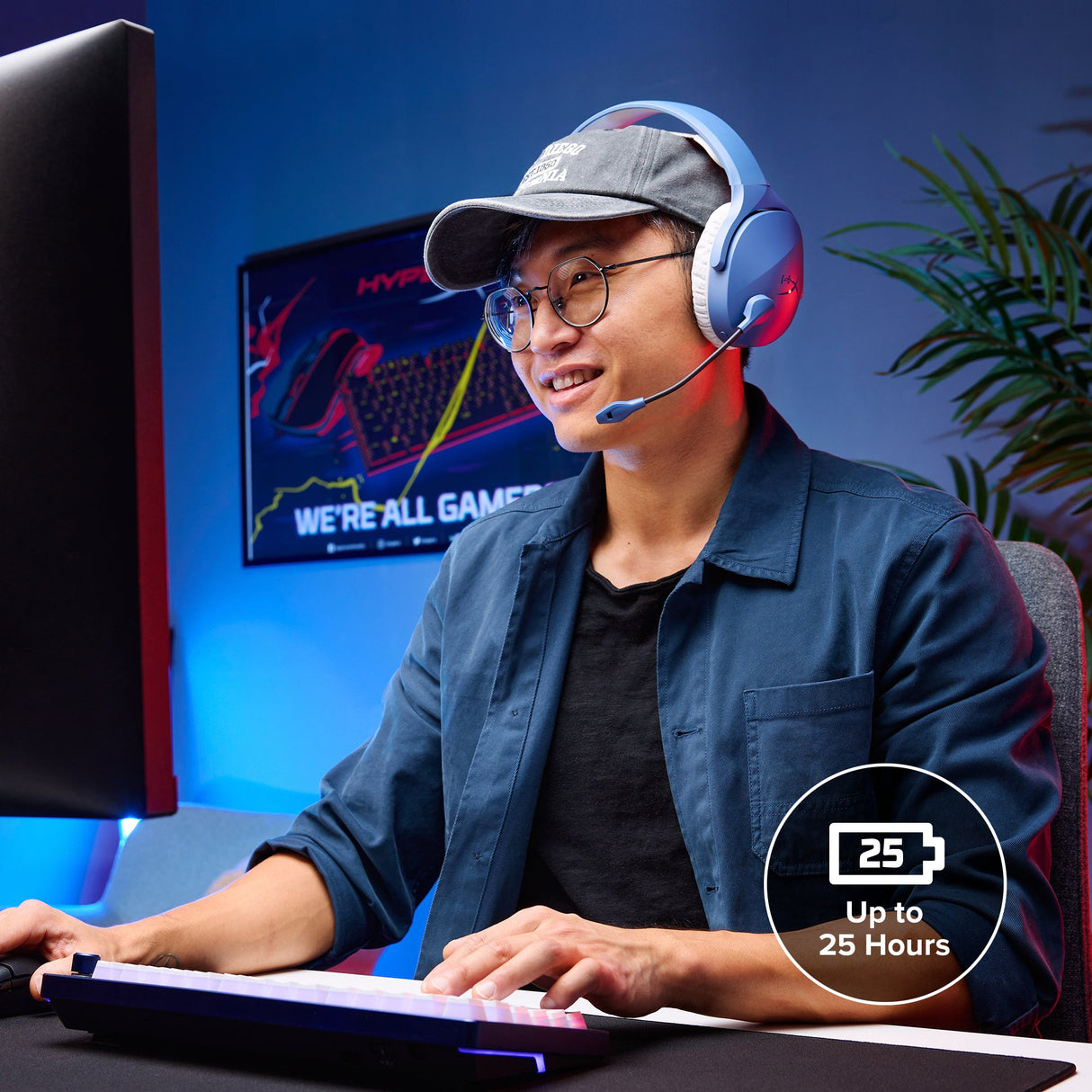 EAN 0198701343424 - HyperX Cloud Jet Wireless Light Blue Gaming Headset Inalámbrico Diadema Juego USB tipo A Bluetooth imagen 5