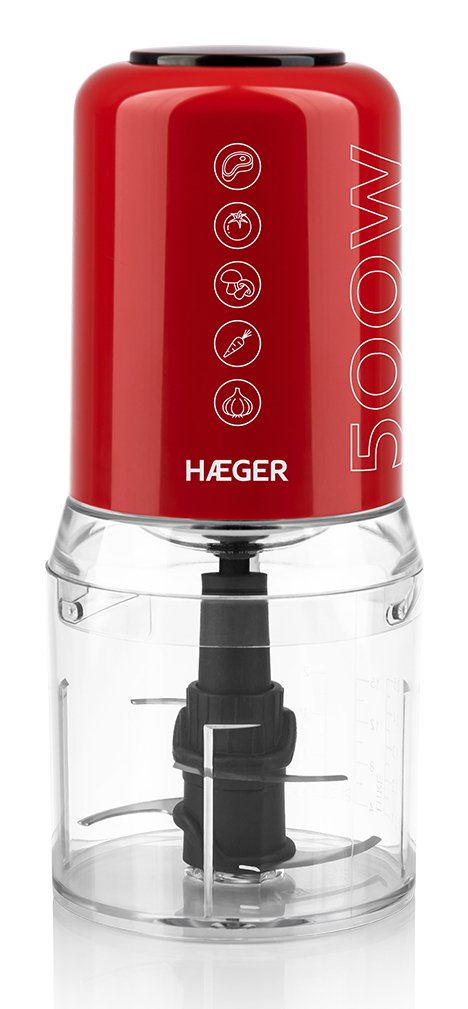 Haeger Chop Master - Picadora 500 W Rojo