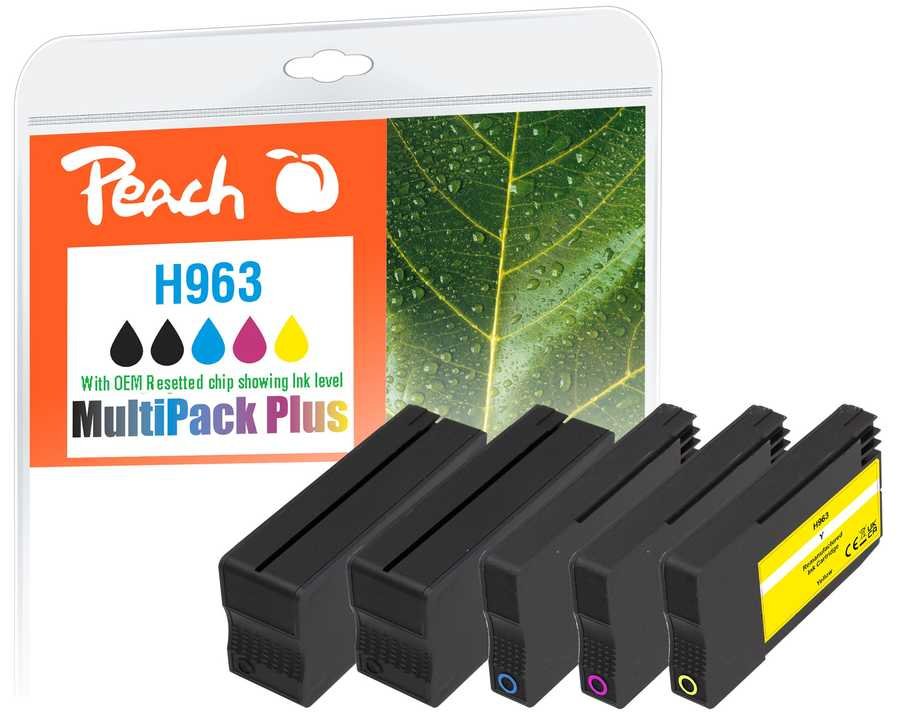 EAN 7640460548099 - Peach 6ZC70AE cartucho de tinta 5 pieza(s) Compatible Negro, Cian, Magenta, Amarillo imagen 1