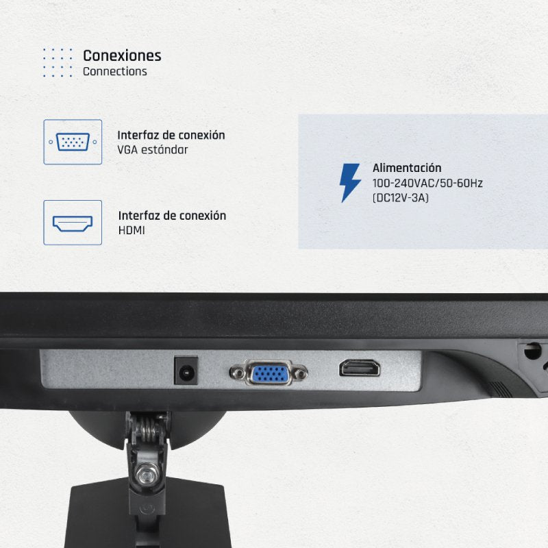 EAN 8435364319826 - iggual ML24FA pantalla para PC 61 cm (24") 1920 x 1080 Pixeles Full HD LED Negro imagen 5
