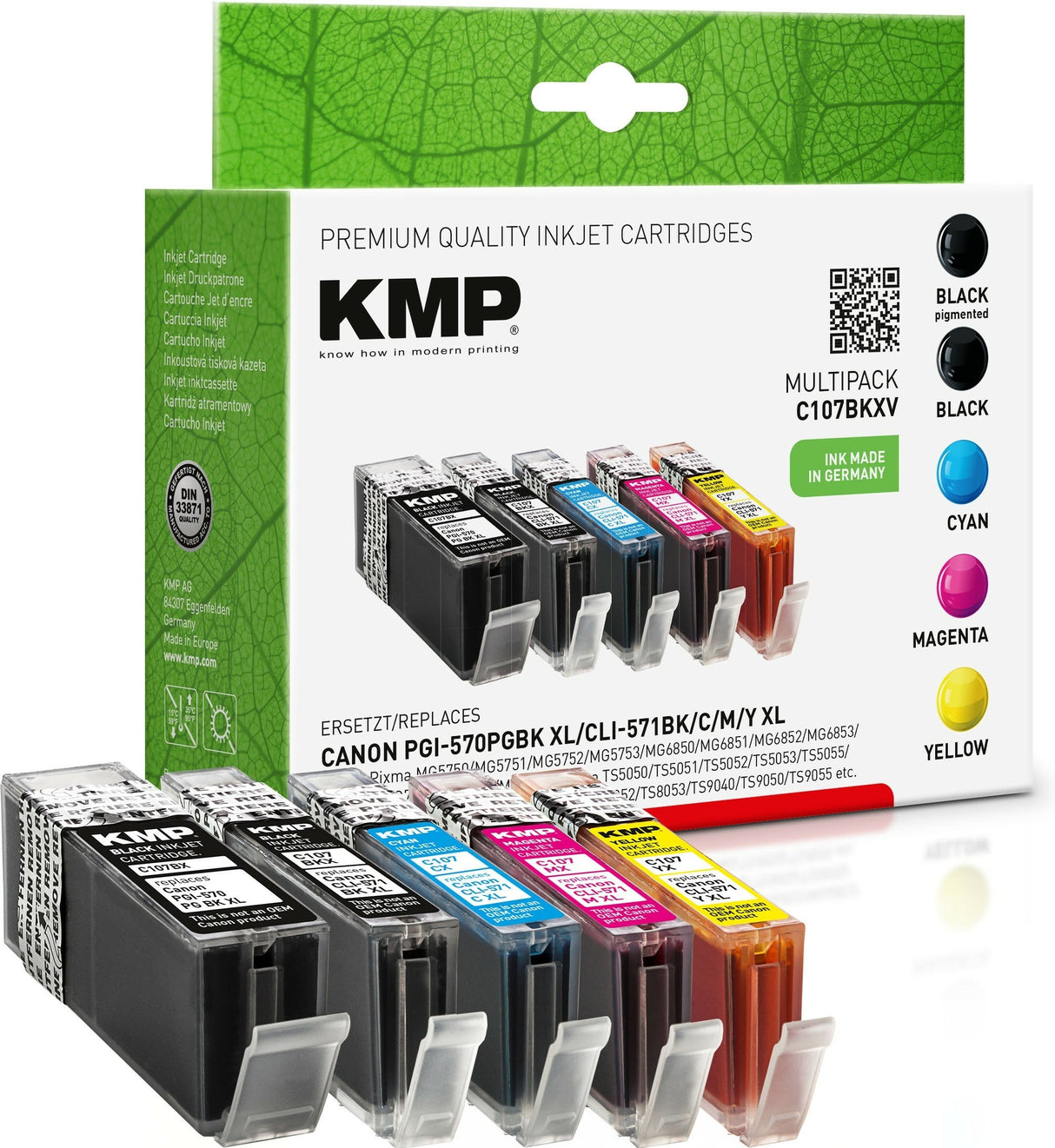 Kmp C107bkxv Negro, Cian, Magenta, Amarillo