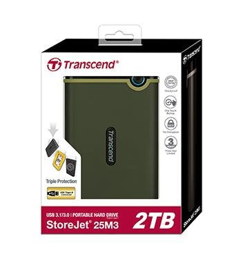 Disco Externo Hdd Transcend Storejet 25m3g 1000 Gb Verde