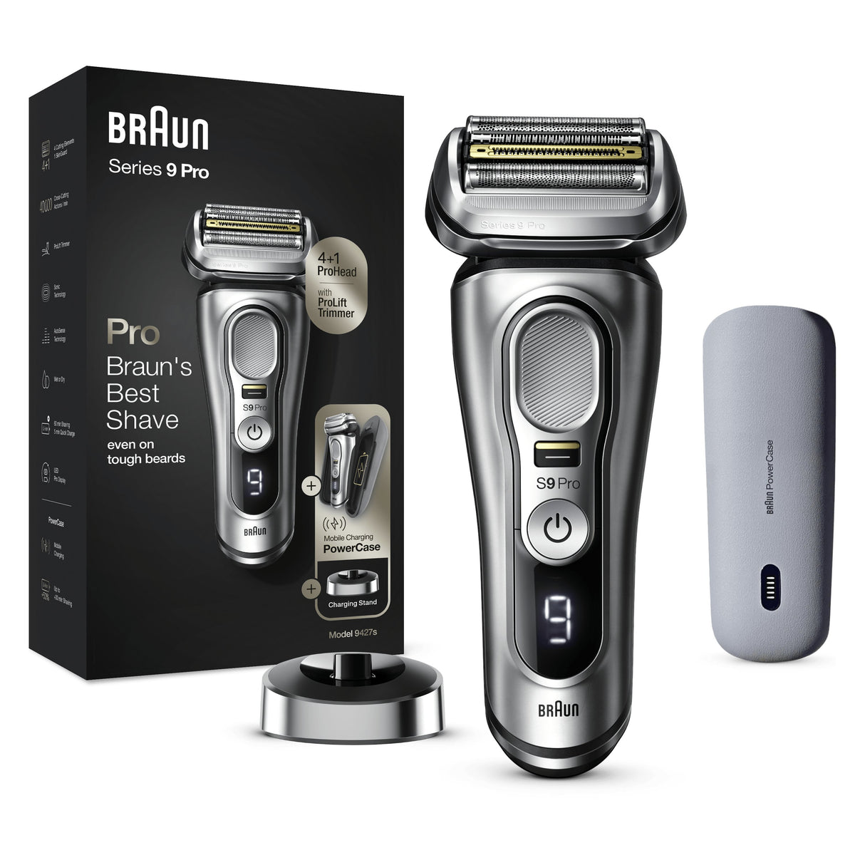 EAN 4210201372578 - Braun Series 9 Pro 81744531 afeitadora Máquina de afeitar de láminas Recortadora Plata imagen 5