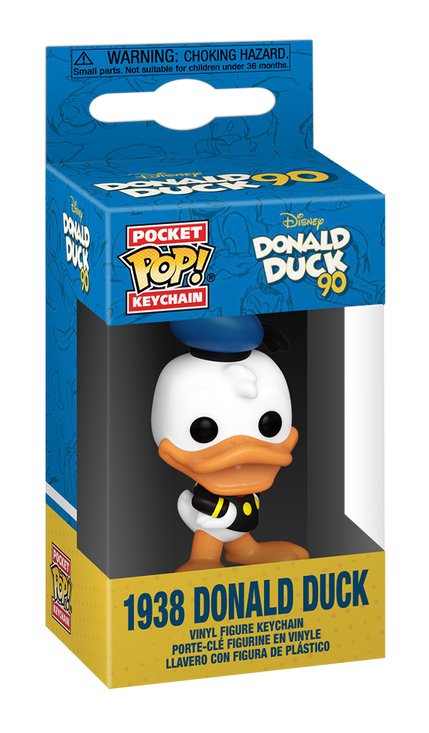 Llavero Pocket Pop Disney 90th Anniversary Pato Donald 1938