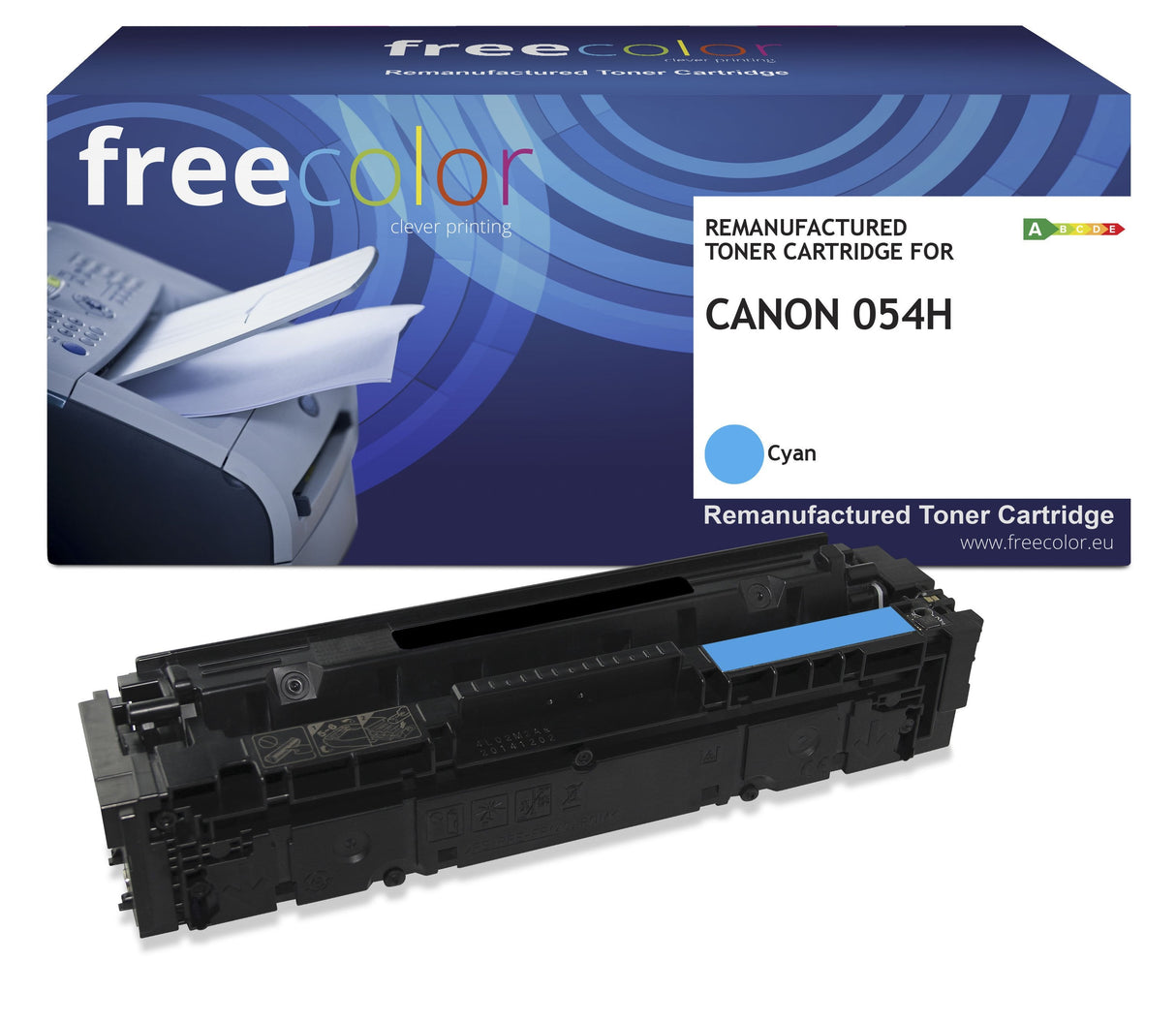 Freecolor Toner Canon 054h 3027c002 Cyan 2300 Copias Remanufactured