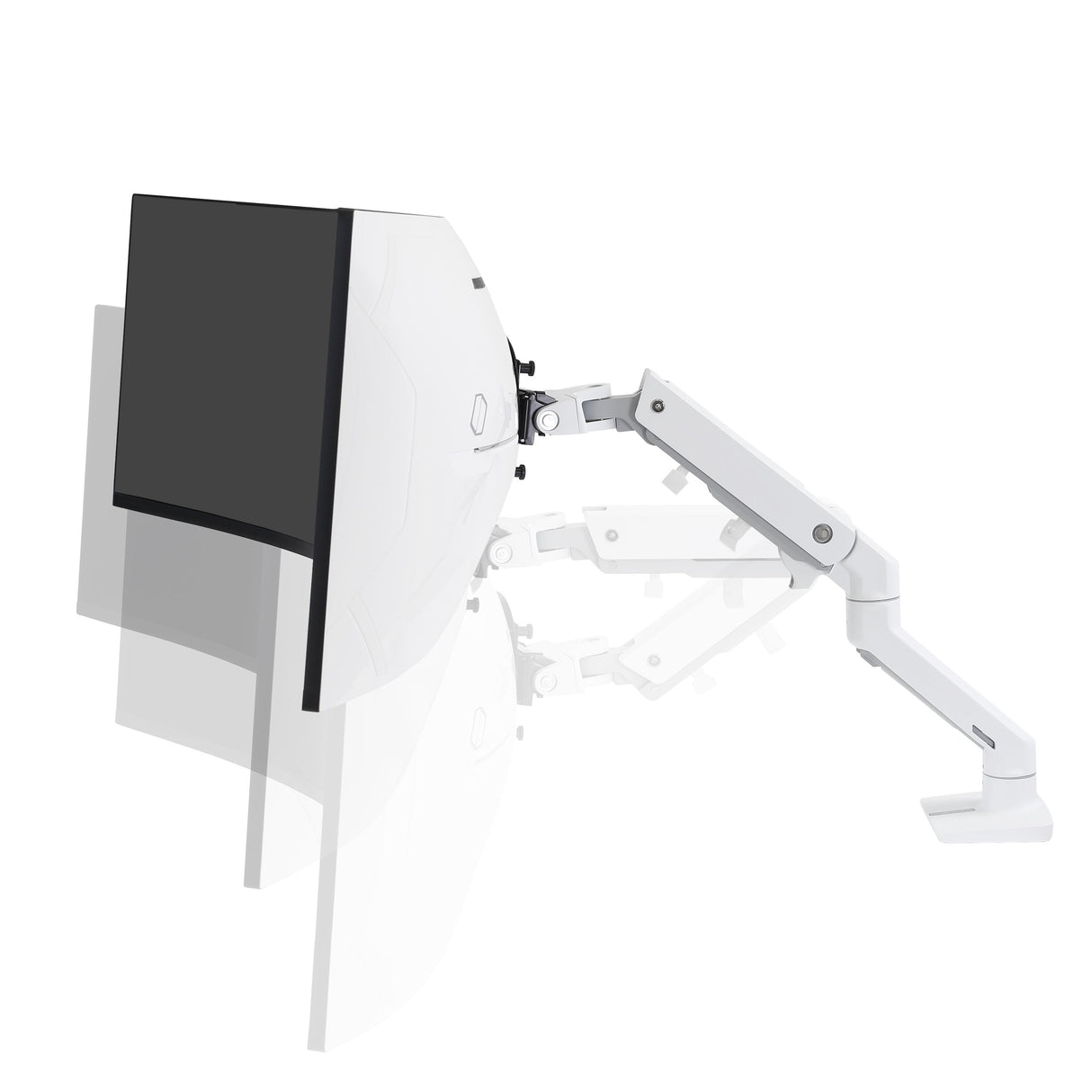 Ergotron Hx Series 45-647-216 Soporte Para Monitor 124,5 Cm (49") Abrazadera Blanco