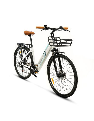 Bicicleta Eléctrica Smatgyro Ebike Sunset White Motor 250w Ruedas 27.5' Blanca