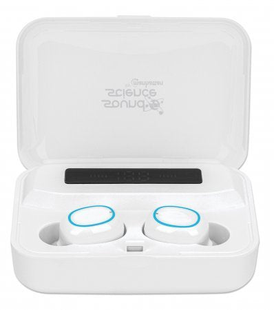 Manhattan Auriculares Inalámbricos In-Ear Bluetooth Blanco
