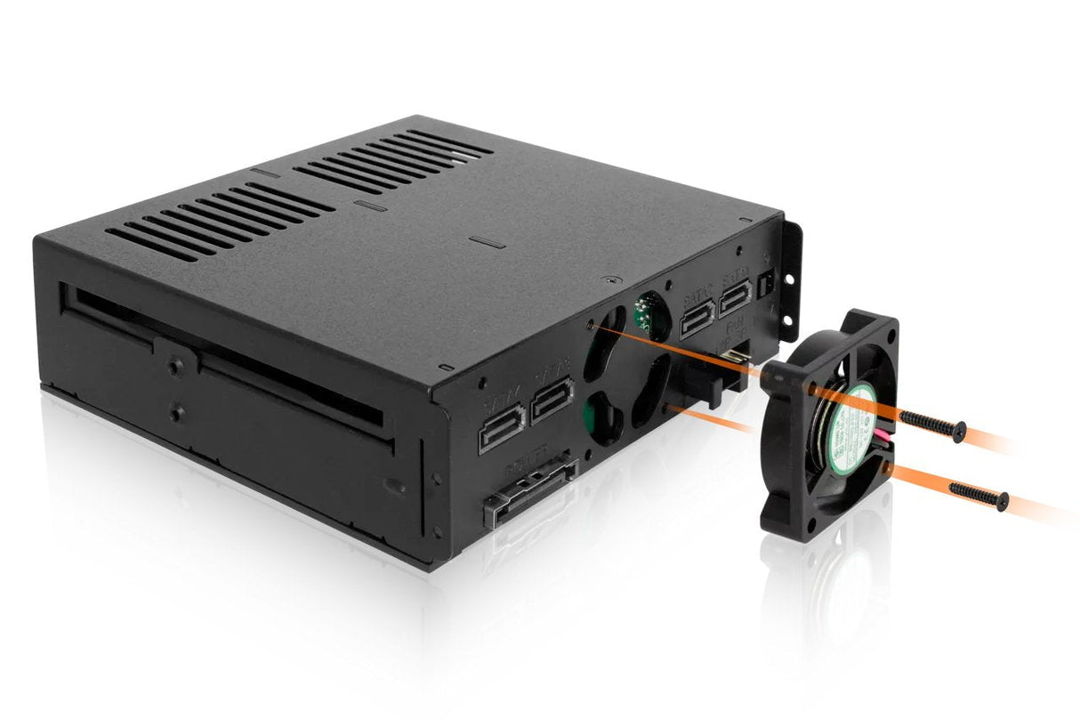 Icy Dock Mb324sp-B Unidad De Disco Multiple Escritorio Negro