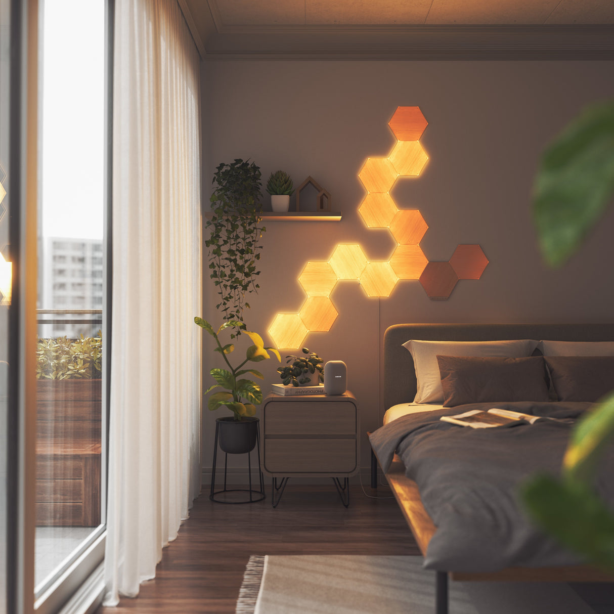 Panel Led Nanoleaf Elements Hexagons Starterkit 13pk