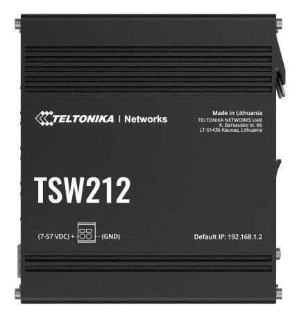 Teltonika · Switch · Tsw212 · 8 Port Gigabit Indumrial Managed Switch, 2 Sfp