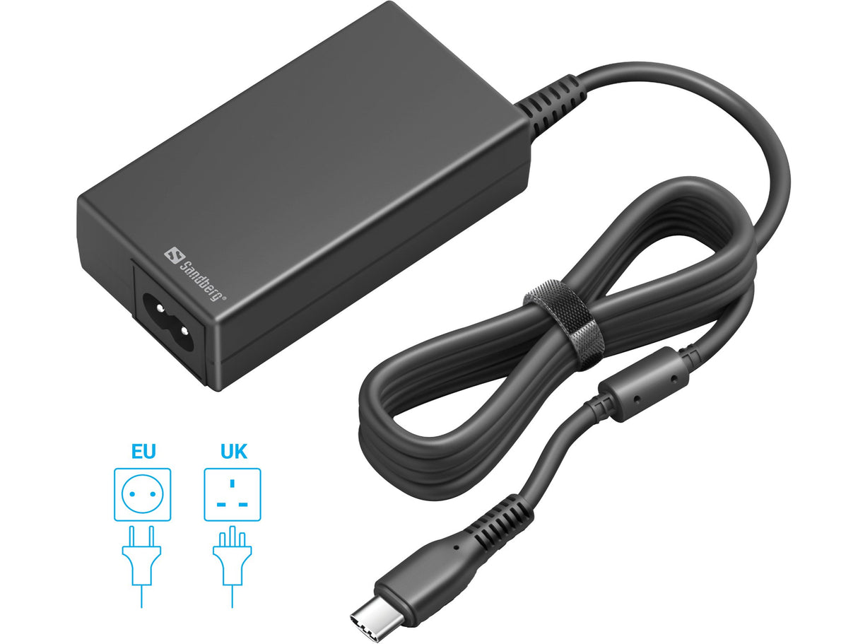 EAN 5705730135767 - Sandberg 135-76 adaptador e inversor de corriente Interior 65 W Negro imagen 1