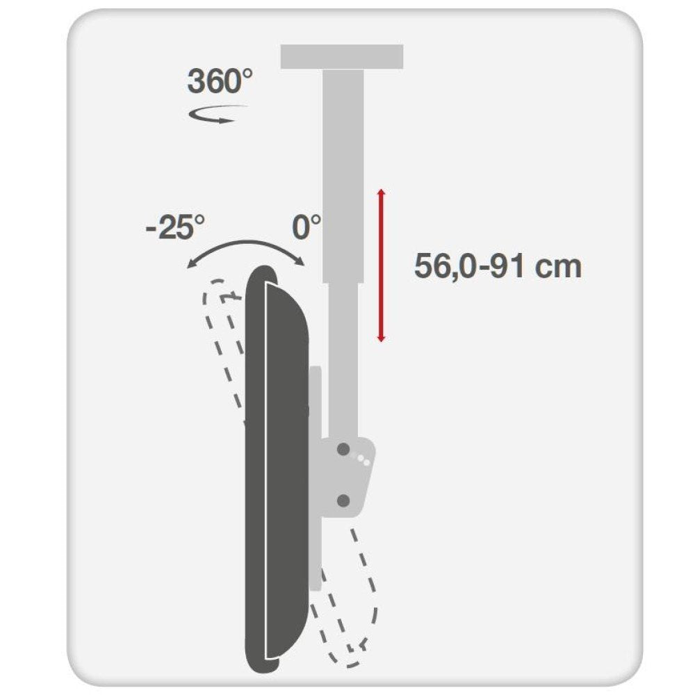 EAN 8057685309333 - Techly ICA-CPLB 944S soporte para pantalla de señalización 139,7 cm (55") Negro imagen 9