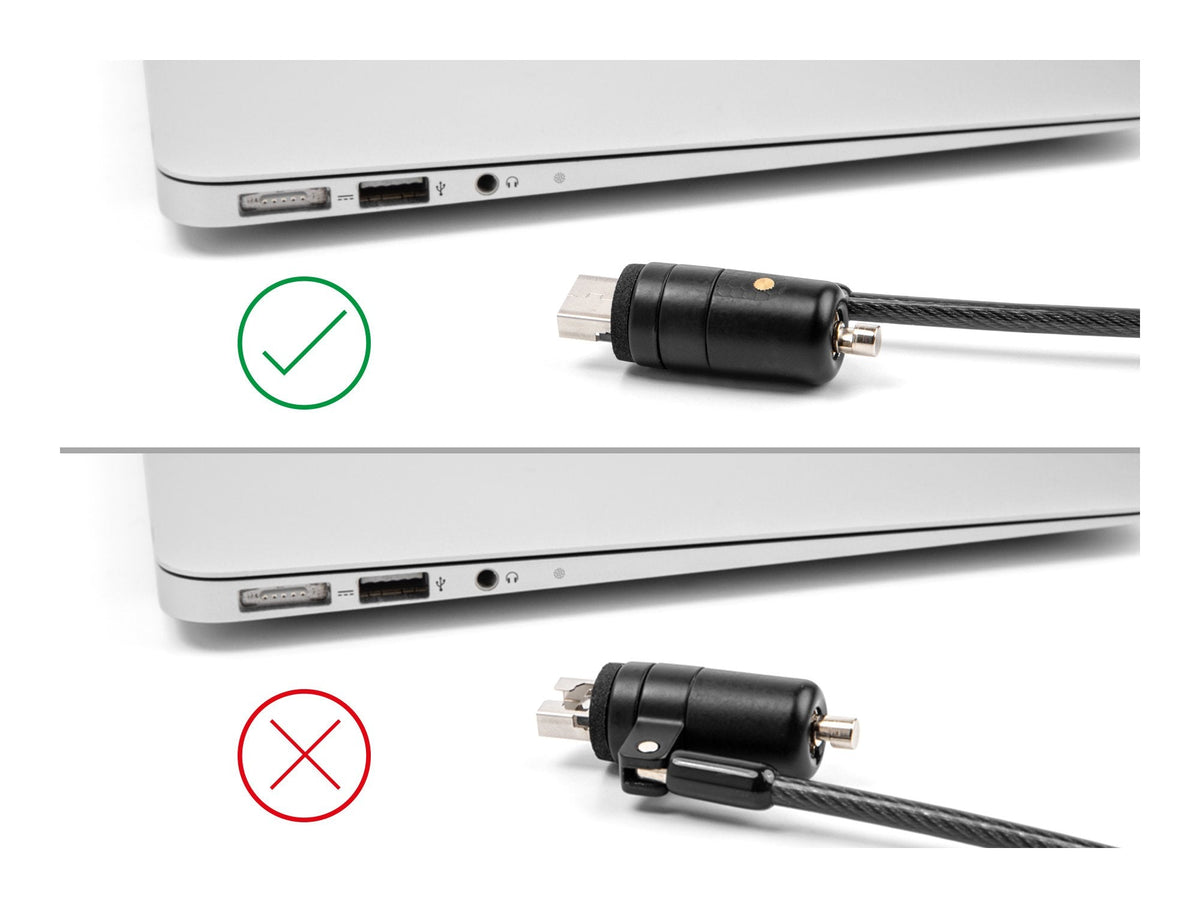 Navilock Notebook Sicherungskabel Para Usb Typ-A Hembra Con Schlüssel