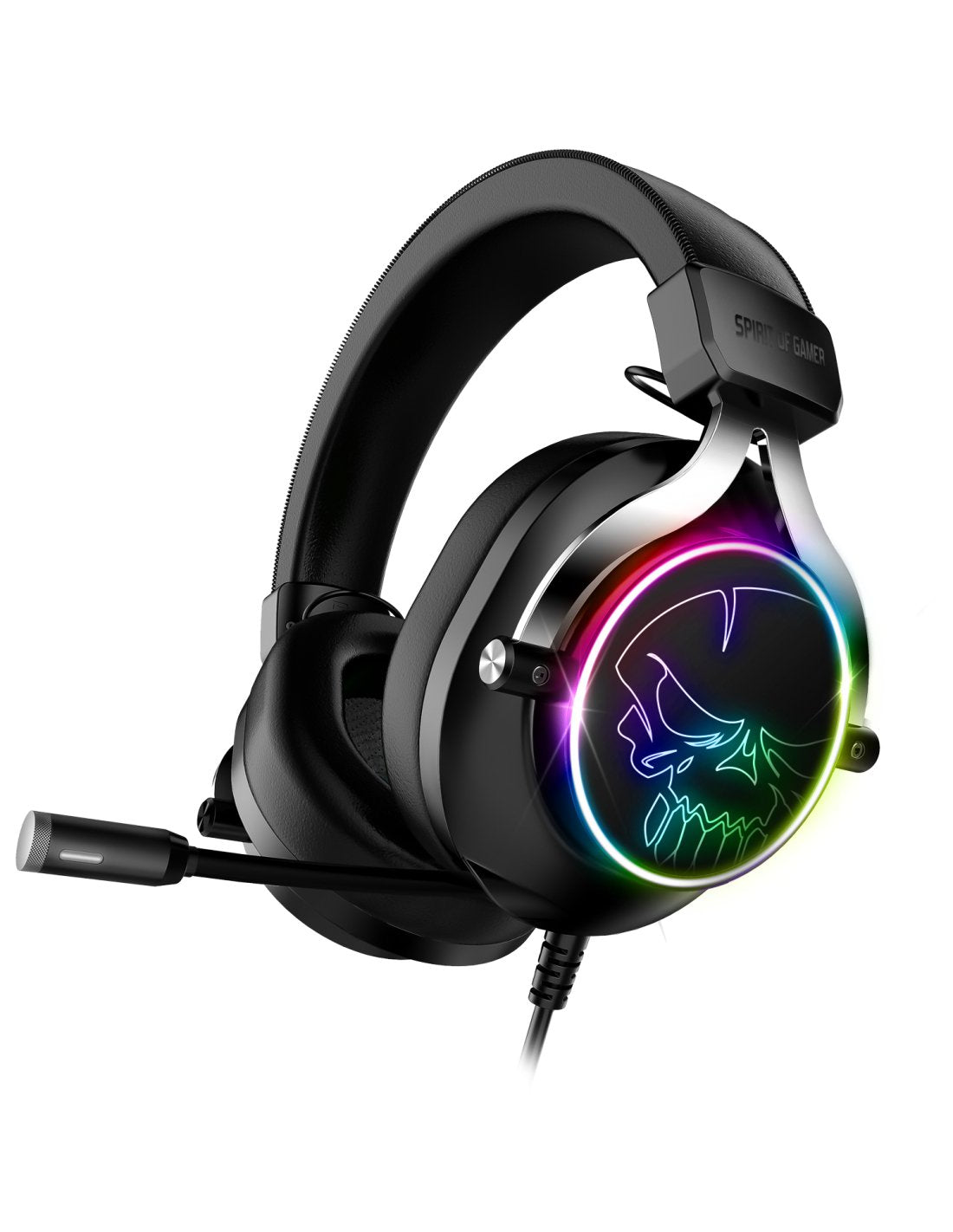 Auriculares Gaming Con Micrófono Spirit Of Gamer Xpert H600 Jack 3.5 Usb 2.0 Gris Oscuro