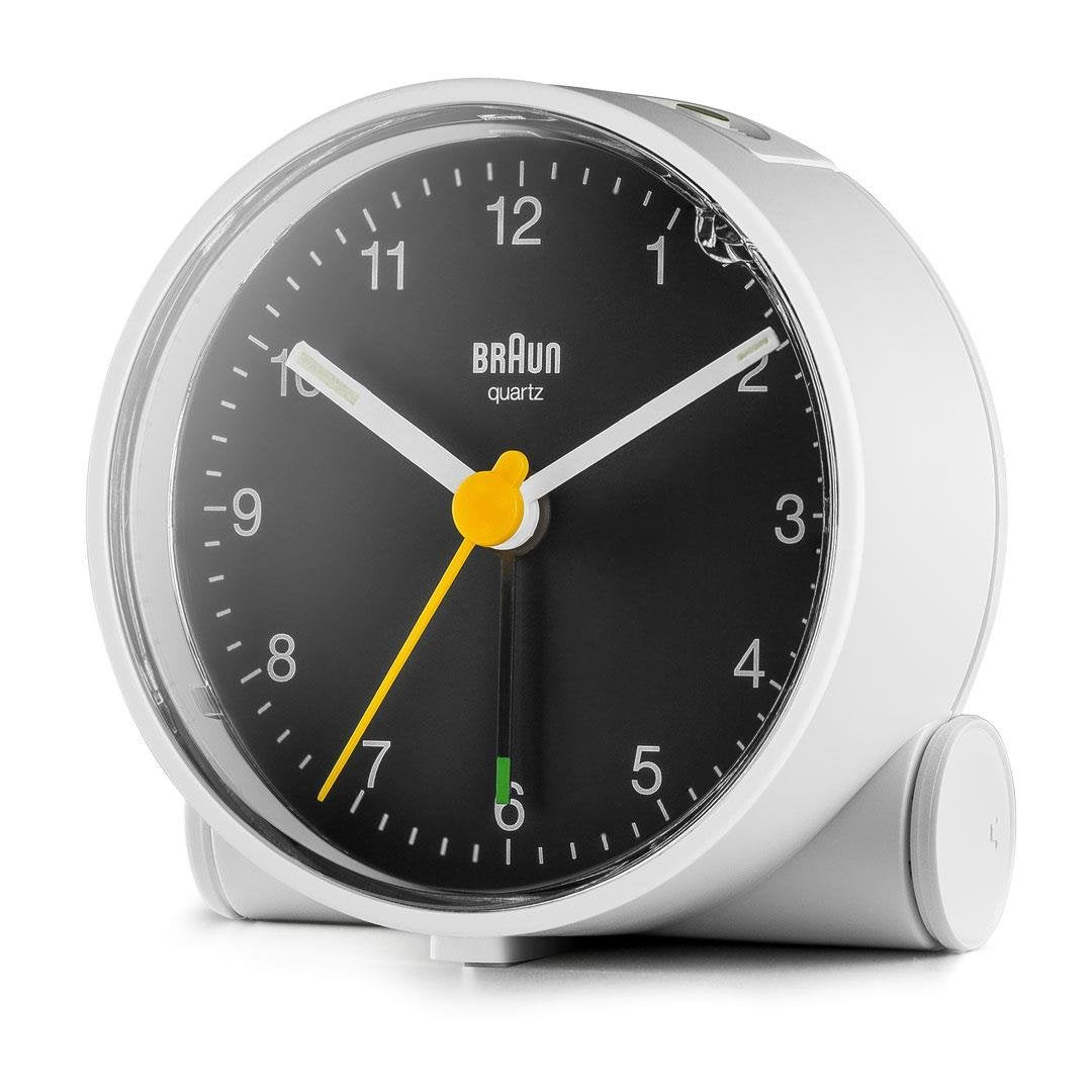 Reloj Despertador De Cuarzo Braun Bc 01 Wb Blanco