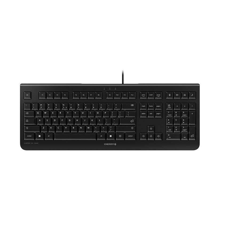Cherry Kc 1000 Teclado Usb Qwerty Inglés De Ee. Uu. Negro