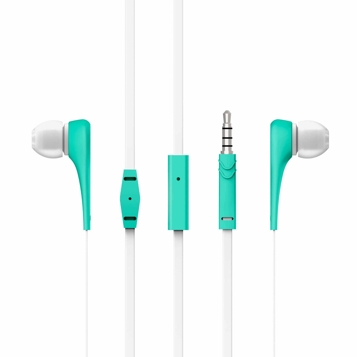 Energy Auricular Earphones Style 1+ In-Ear Flat Cable Microfono Mint 445998
