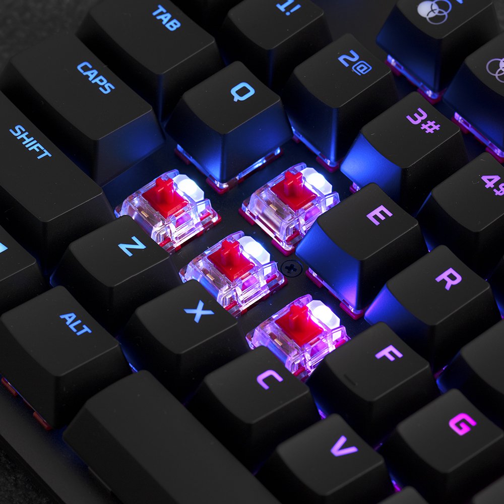Teclado Aleman Hyperx Alloy Origins Core - Mecánico Gaming - Hx Red (Distribución De Alemania)