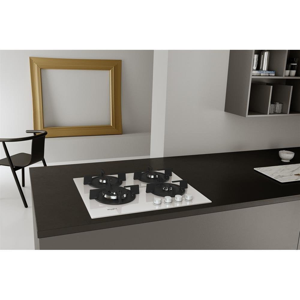 EAN 8003437605567 - Whirlpool AKT 625/WH Negro, Blanco Integrado 60 cm Encimera de gas 4 zona(s) imagen 4