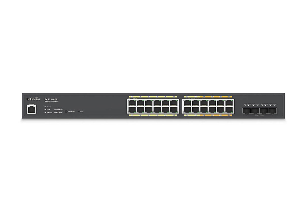 Engenius Cloud Managed Switch 16-Port Gbe 8-Port Multi-Gbe Poe 410w, 4x Sfp, L2, Ecs2528fp