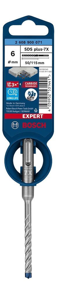 Bosch Taladro Percutor Experto Sds-Plus-7x, Ø 6mm 2608900071