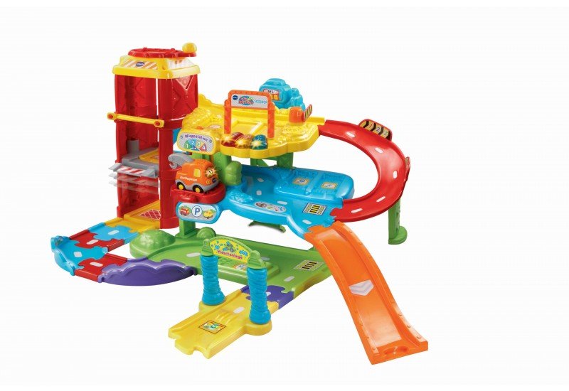 Vtech Hace Velocistas Para Bebés - Estacionamiento, Construcción De Juegos Con Múltiples Cuores 80-180004