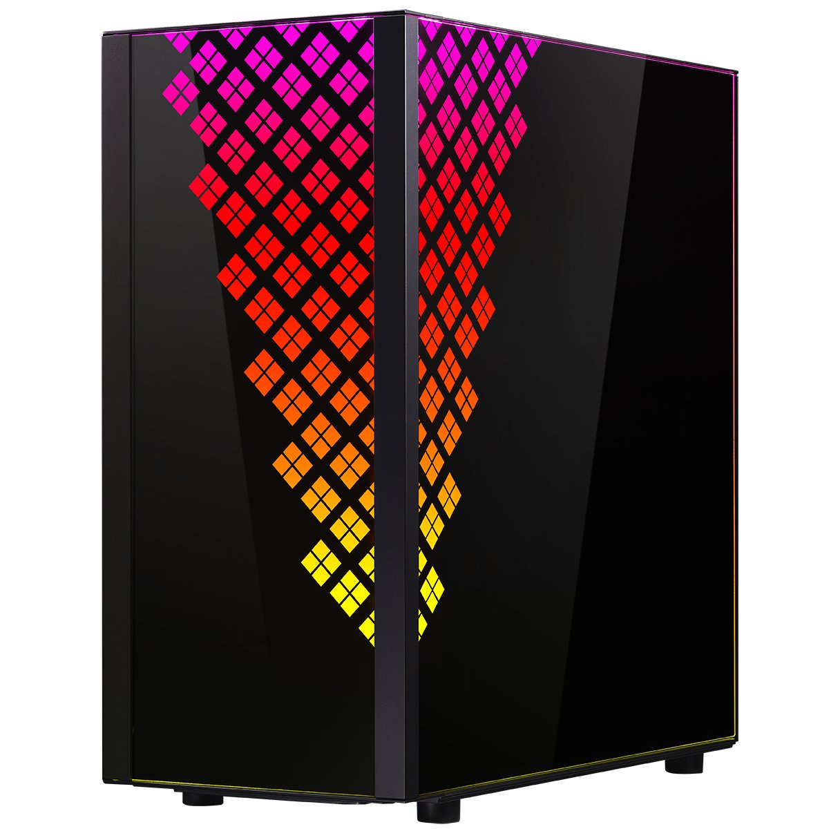 Caja Pc Bitfenix E-Atx Dawn Rgb Tempered Glass Black
