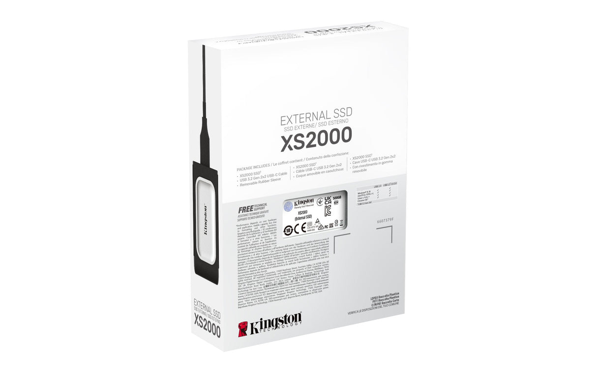 EAN 0740617321357 - Kingston Technology XS2000 500 GB USB Tipo C 3.2 Gen 2 (3.1 Gen 2) Negro, Plata imagen 7