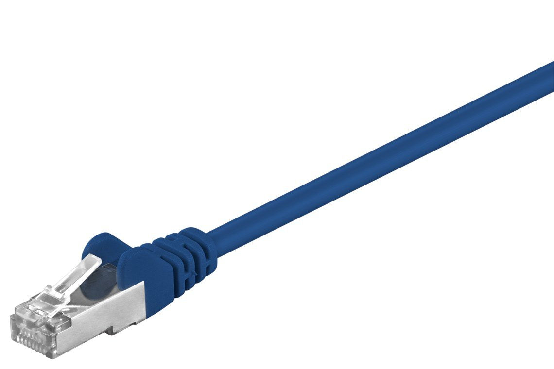 Goobay Cable De Red Cat5e 1,0m Azul Sf/Utp 2xrj45, Pvc, Cca