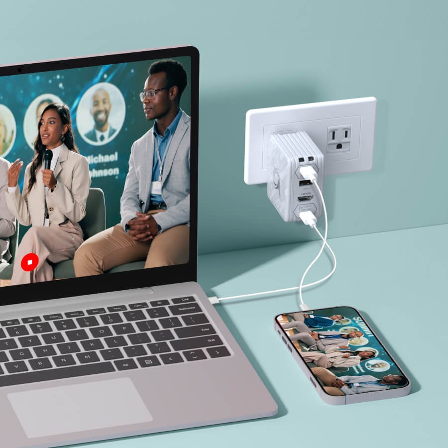 Avermedia Ladedock, Elitego Gc313pro Blanco, 100w Gan, Hdmi