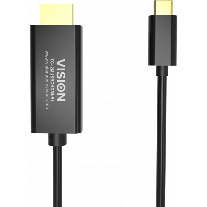 EAN 1043055200000 - Vision TC 2MUSBCDP8K/BL cable DisplayPort 2 m USB Tipo C Negro imagen 6