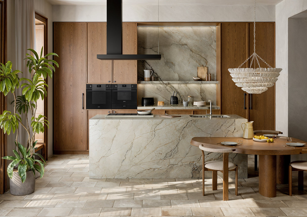 Bloque De Cuchillos Smeg Estilo Años 50 Negro Kbsf02bl