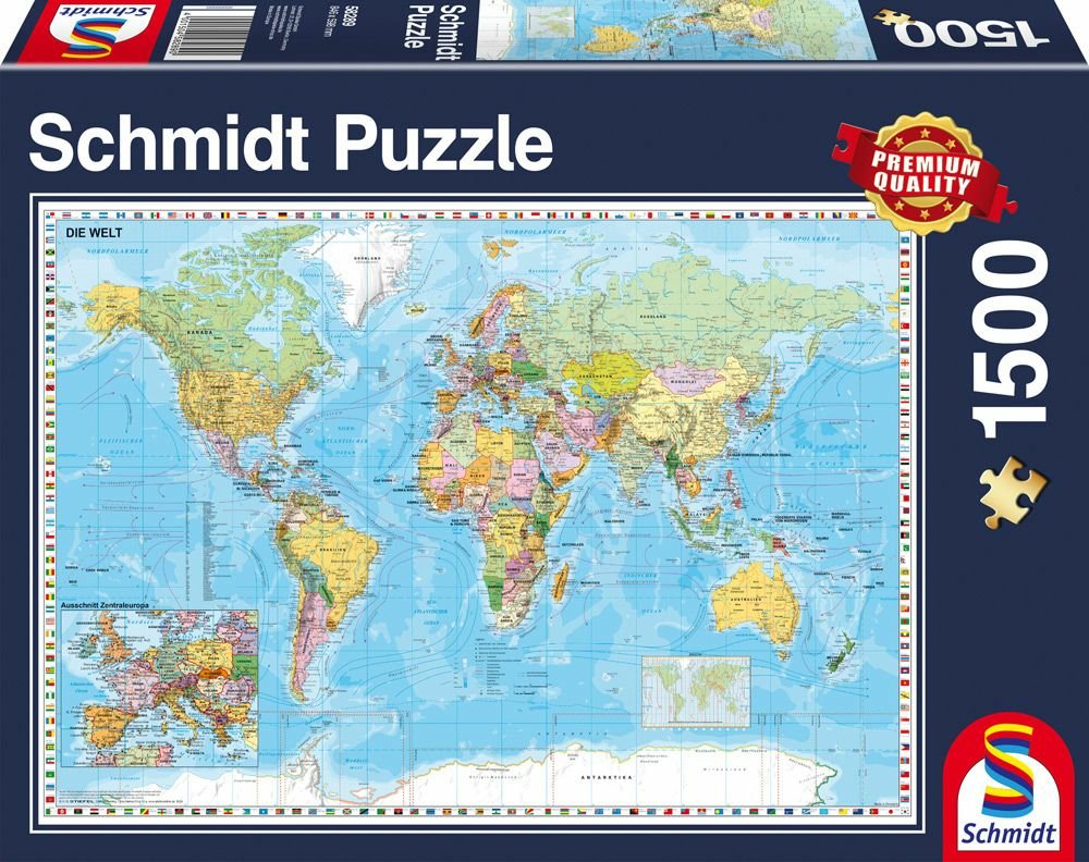 Puzzle Schmidt Spiele 58289 Mapas 1500 Pieza(S), Mapas