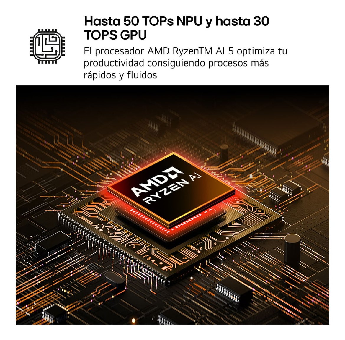 EAN 8806096467008 - LG Gram 15Z80T AMD Ryzen AI 5 340 Portátil 38,1 cm (15") Full HD 16 GB LPDDR5x-SDRAM 512 GB SSD Wi-Fi 6E imagen 8
