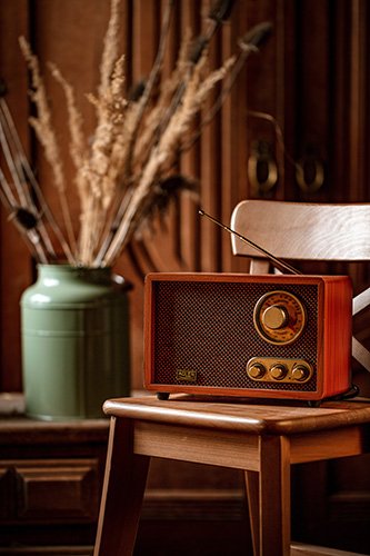 Radio Adler Ad 1171 Retro With Bluetooth, Brown