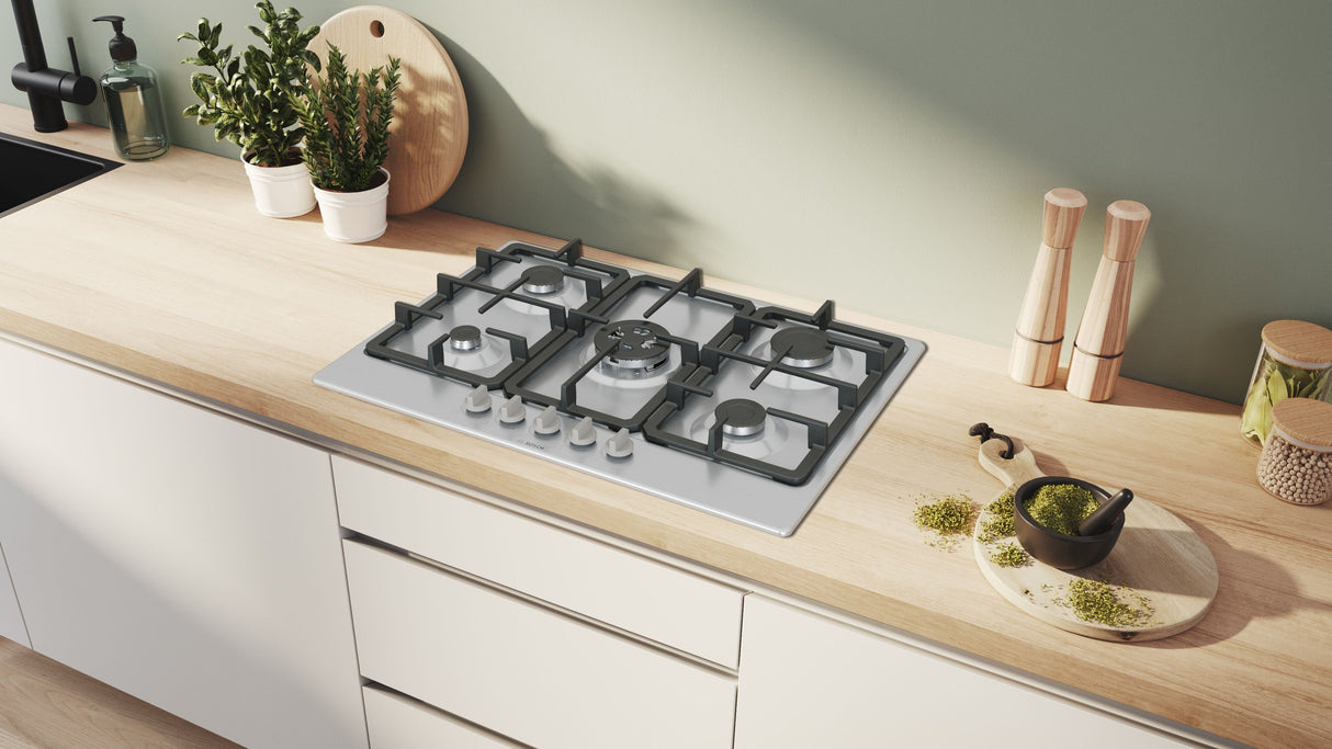 EAN 4242005473670 - Bosch Serie 4 PGQ7B5K90 hobs Acero inoxidable Integrado 75 cm Encimera de gas 5 zona(s) imagen 5