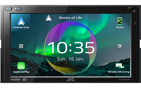 Jvc Kw-M875dbw Receptor Multimedia Para Coche Negro Wifi 180 W Bluetooth