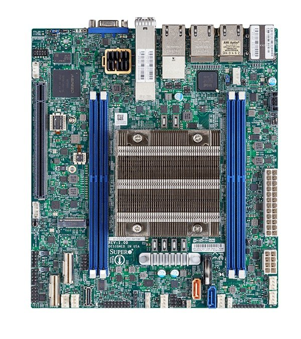 Supermicro Barebone Superserver 1u Intel Xeon D-2712t (4c/8t) 1,9 Ghz Sys-110d-4c-Fran8tp