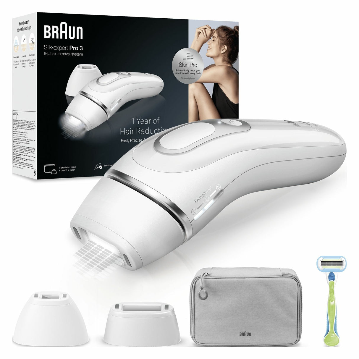EAN 7500435238410 - Braun Silk-expert Pro PL3122 Luz pulsada intensa (IPL) 4 J/cm² Blanco imagen 1