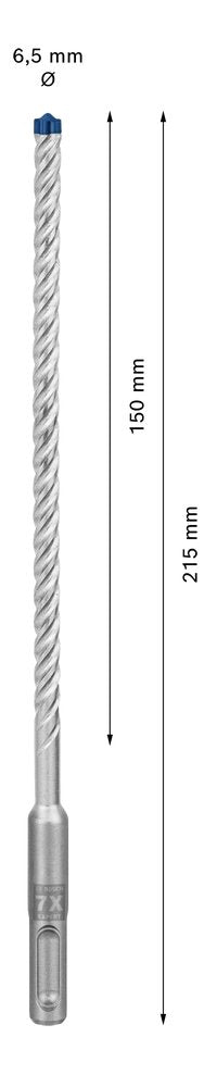 Bosch Powertools Expert Broca Sds-Plus-7x, Ø 6,5mm (Arbeitslänge 150mm) 2608900079