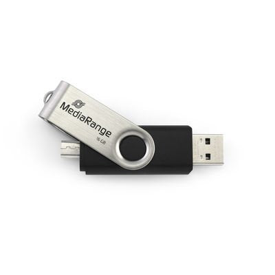 Pendrive Mediarange 16gb Combo Micro Usb Otg Combo Micro Usb Mr931-2