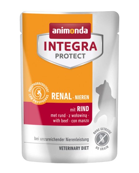 Comida Húmeda Para Gatos Animonda Integra Protect Renal Nieren Con Ternera 85g
