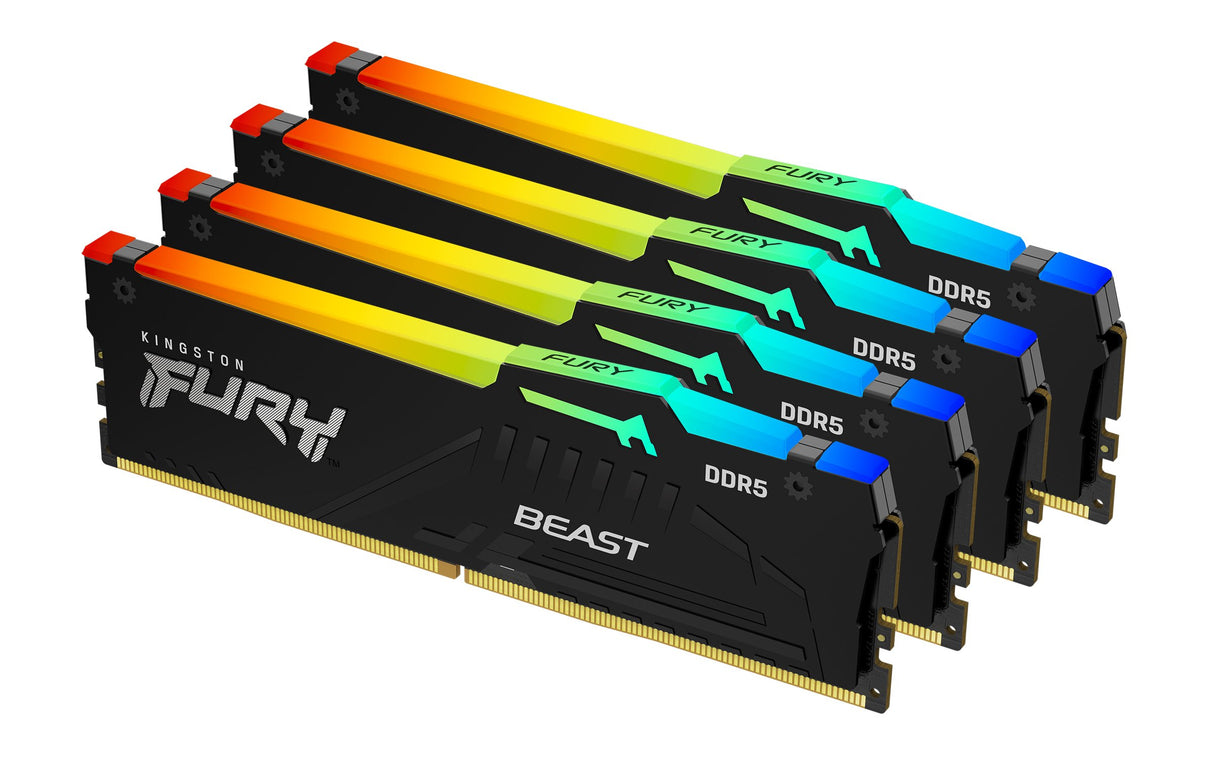 EAN 0740617335255 - Kingston Technology FURY Beast RGB módulo de memoria 4 x 16 GB 5200 MT/s 288-pin DIMM imagen 1
