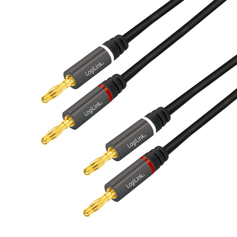 Logilink Lautsprechercable, 2x2.50 Mm2 + Bananenmecker 5m