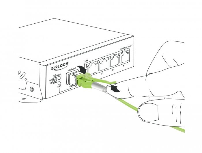 Delock Cable Lichtwellenleiter Lc > Lc Multimode Om5 Uniboot 1 M