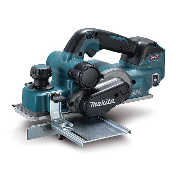 Cepillo Inalámbrico Makita Kp001gz, 40 Voltios Azul/Negro, Sin Batería Ni Cargador